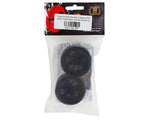 DS Racing Drift Element 6 Spoke Drift Wheels (Triple Black w/Gold Rivets) (2) (Adjustable Offset) w/12mm Hex