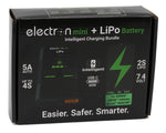 EcoPower Intelligent 7.4v 2S 1700mAh EC2 LiPo Battery / "Electron Mini" Charger Bundle (Losi™ Nascar/Arrma™ Grom Granite, Typhon, Mojave)