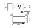 EcoPower 640T 13g Waterproof Metal Gear Digital Sub Micro Servo For TRX-4 & TRX4-M