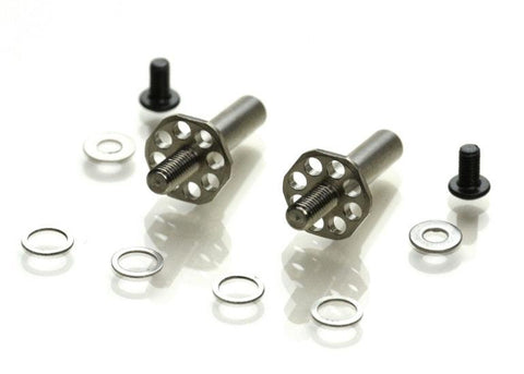 Exotek EXO1979 Titanium Front Axles for Slash/Bandit Street Eliminator