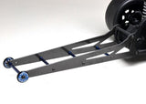 Exotek 1980 Carbon Fiber Wheelie Ladder Bar Set w/2 Wheels Traxxas Slash 2WD