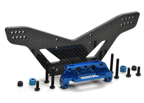 Exotek EXO1983 Carbon Fiber Lower Ride Height Rear Drag Tower Traxxas Slash 2WD