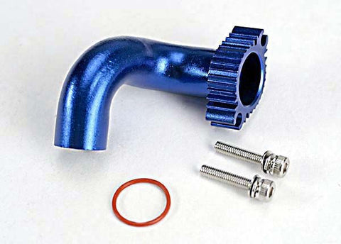 Traxxas Exhaust Header Blue TRX 2.5, 2.5R, 3.3