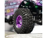 Injora 0.7" King Trekker Micro Rock Crawler Tires (4) (40mm OD) (S5) w/Foam Inserts