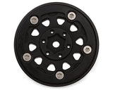 Injora 1.3" D-Slot Super Heavy Brass Micro Rock Crawler Beadlock Wheels (81g ea) (Black) (4)