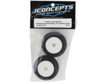 JConcepts Mini-B/Mini-T Twin Pin Pre-Mounted Rear Tires (White) (2) (Pink)