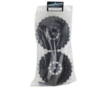 JConcepts Magma Pre-Mounted Monster Truck Tires w/Hazard Wheel (Black) (2) (Platinum)