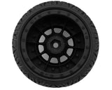 JConcepts G-Locs Pre-Mounted Monster Truck Tires w/Hazard Wheel (Black) (2) (Platinum)