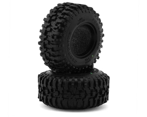 JConcepts Tusk 1.0" All Terrain Crawler Tires (2) (2.25”) (Green) for Traxxas TRX-4M