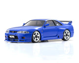 Kyosho MA-020 AWD Mini-Z ReadySet w/Nissan Skyline GT-R R34 V. Spec II Nur Body (Metallic Blue) w/KT-531P 2.4GHz Radio