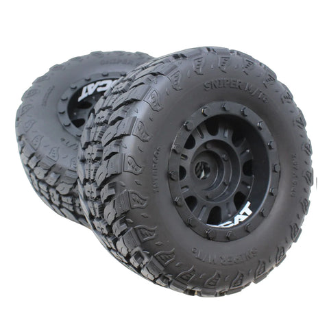 Redcat Interco Sniper M/T Belted Pre-Mounted Truck Tires W/ Wheels (17mm Hex) (2) - RER14467