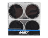 MST 501 Wheel Set (Flat Black) (4) (Offset Changeable) w/12mm Hex