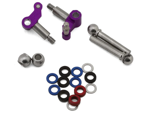 NEXX Racing Mini-Z MR04-EVO2 Aluminum Steering Knuckles (Purple) (2)