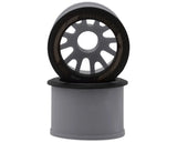 NEXX Racing Mini-Z RWD "JUD" EVO Rear Threaded Side-Wall Carbon Fiber Rims (0mm Offset) (Grey) (2) (Wide)