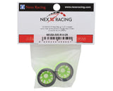 NEXX Racing Mini-Z RWD"JUD" EVO Rear Threaded Side-Wall Carbon Fiber Rims (0mm Offset) (Green) (2) (Wide)