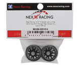 NEXX Racing Mini-Z R14 Rear Threaded Side-Wall Carbon-Fiber Rims (0 Offset) (Black) (2)