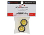 NEXX Racing Mini-Z RWD "JUD" EVO Rear Threaded Side-Wall Carbon Fiber Rims (1mm Offset) (Yellow) (2)