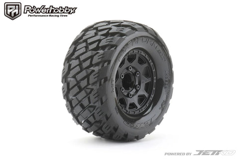 Powerhobby Rockform 1/10 MT Belted Tires (2) with Removable Hexes