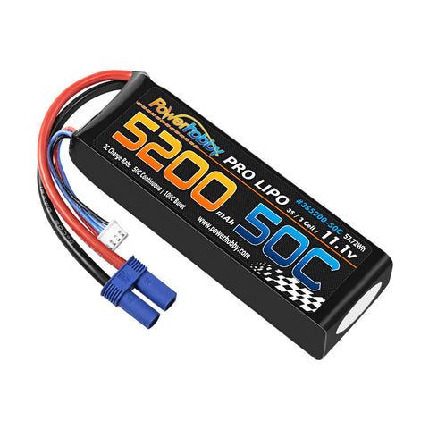 Powerhobby 3S 11.1v 5200mah 50C LiPo Battery w/ EC5 Plug