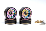 Powerhobby Axial SCX24 1.0" Titanium Brass Beadlock Crawler Wheels 1/24