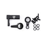 Powerhobby Aluminum Steering Bellcrank w/ Bearings FOR Traxxas Sledge Black