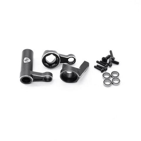 Powerhobby Aluminum Steering Bellcrank w/ Bearings FOR Traxxas Sledge Black