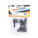Powerhobby Aluminum Steering Bellcrank w/ Bearings FOR Traxxas Sledge Black