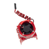 PowerHobby 1/8 Aluminum High Speed LED Lights Cooling Fan Heatsink Mount Red