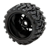 Powerhobby Defender MX 3.8 Belted All Terrain Tires Mounted 17mm FOR Traxxas Maxx