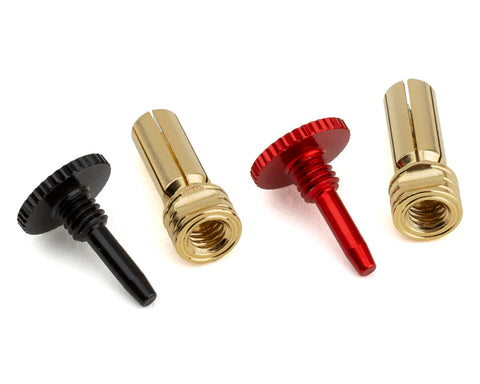 ProTek RC Twist Lock Adjustable Bullet Plug Grips w/5mm Bullets (Red/B ...