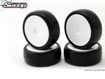 Sweep Racing 1/10th Scale R40 High Profile Tire & Rim Set