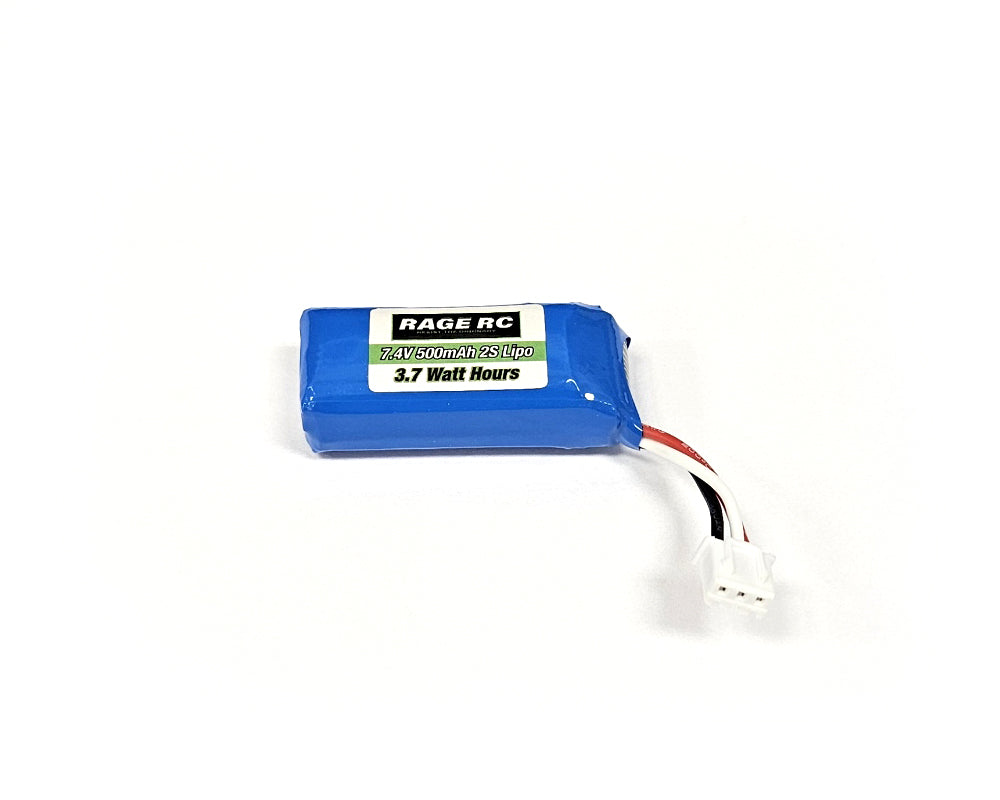 Rage R/C 7.4V 500mAh LiPo Battery; Mini Trek – Platinum Hobbies