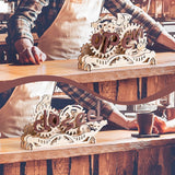 ROKR Open Closed Sign, 3D Wooden Puzzle - Mechanical Wood Models