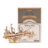 ROKR Classic 3D Wood Puzzles; Sailing Ship