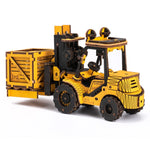 Robotime 3D Wood Construction Vehicles - Forklift