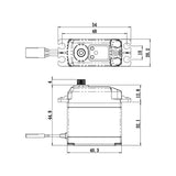 Savox Coreless Digital Servo 0.14sec / 444.4oz @ 6V