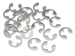 HPI E Clip, E-4HD, (20pcs), Stainless Steel