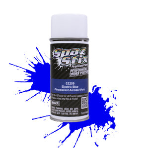 Spaz Stix Electric Blue Fluorescent Aerosol Paint, 3.5oz Can