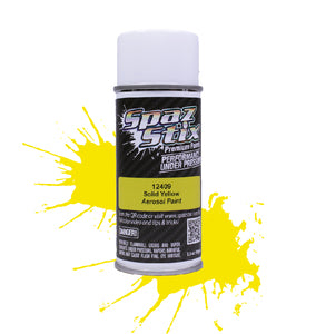 Spaz Stix Solid Yellow Aerosol Paint, 3.5oz Can