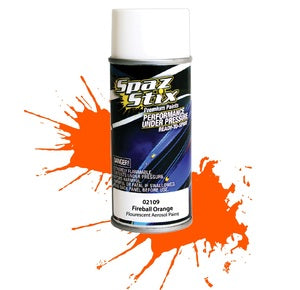 Spaz Stix Fireball Orange Fluorescent Aerosol Paint, 3.5oz Can