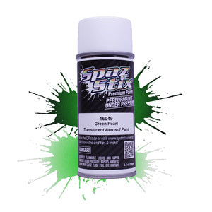 Spaz Stix Green Pearl Aerosol Paint, 3.5oz Can