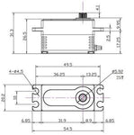 Reefs RC 299LP Special Edition Purple High Speed High Torque Low Profile Brushless Servo .0.57/313 @ 8.4V