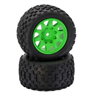 Power Hobby Scorpion XL Belted Tires / Viper Wheels (2) Traxxas X-Maxx 8S-Green
