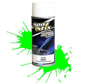 Spaz Stix Green Fluorescent Aerosol Paint, 3.5oz Can