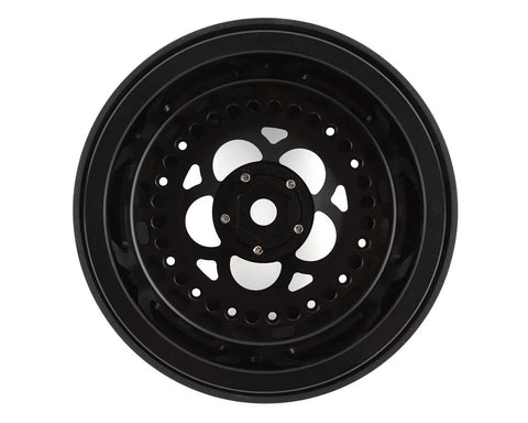 SSD RC 5 Hole Lightweight Aluminum Drag Racing Beadlock Wheels (Black) (2) (2.2/3.0")