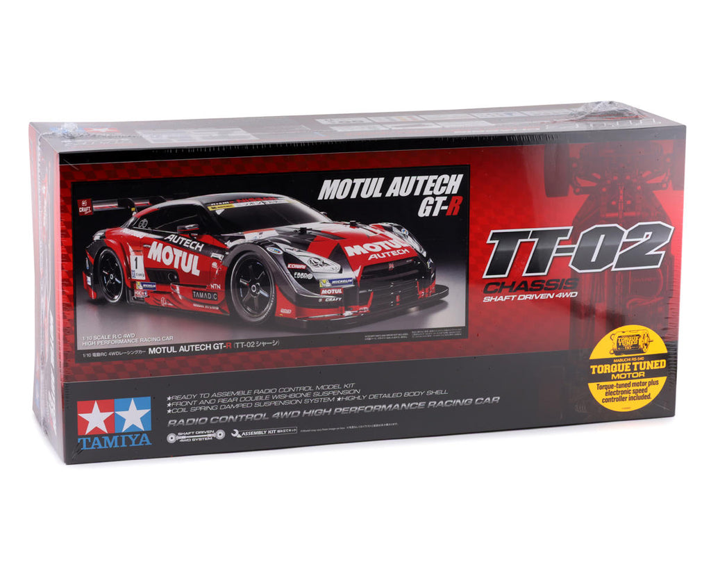 Tamiya TT-02 Motul Autech GT-R 1/10 4WD Electric Touring Car Kit ...