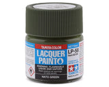 Tamiya LP-58 NATO Green Lacquer Paint (10ml) - 82158