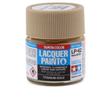 Tamiya LP-62 Titanium Gold Lacquer Paint (10ml) - 82162
