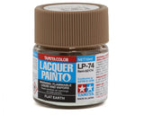 Tamiya LP-74 Flat Earth Lacquer Paint (10ml) - 82174