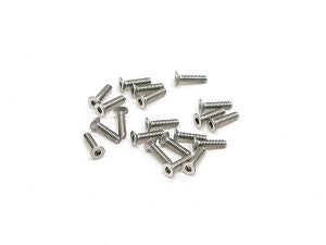 PN Racing M2x8 Countersink Stainless Steel Hex Machine Screw (20pcs)